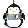 Kikkerland Zip & Flip - Pinguino di Peluche e poggiatesta, Colore: Nero