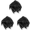 3 Pack Parrucca Grigia Da Nonno Costume Uomo Anziano Parrucche Del Per