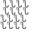 16 PCS Ganci Da Porta Per Appendere Gancio Tubo Quadrato Appendiabiti Microonde