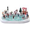 Lemax Village Skating Pond With Sound, Set Of 18 - LEMAX COD. 94048