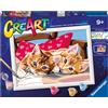 Ravensburger CreArt Two Cuddly Cats Paint By Numbers Kits for Children & Adults