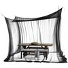 Tenda a baldacchino rete quadrata bianca 300x300x250 cm poliestere recinto