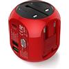 Does not apply Adattatore Universale da Viaggio con QC3.0 Quick Charge 2 Porte USB 3.0 e 1