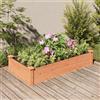 VidaXL Fioriera Giardino con Fodera Marrone 120x60x25cm Massello Abete