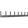 vidaXL Gabbione a U con 8 Pali in Ferro 860x20x150 cm