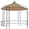 vidaXL Gazebo 300x290 cm Grigio Talpa Rotondo