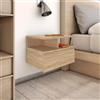 vidaXL Comodino Pensile Rovere Sonoma 40x31x27 cm in Legno Multistrato