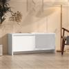 vidaXL Mobile Porta TV Bianco 90x35x40 cm in Legno Multistrato
