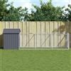 vidaXL Casetta Cani con Tetto Antracite 117x405x123 cm Acciaio Zincato