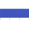 vidaXL Paravento a 3 Pannelli in Tessuto 400x120 cm Azzurro