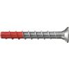Fischer Viti per Calcestruzzo UltraCut FBS II 6x65/5 SK R con Testa Svasata, in Acciaio Inox per Fissaggio su Cemento, Regolabili, per Zona Sismica C1, 100 pz