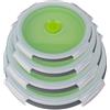 Lunch box in silicone pieghevole, ermetico per pranzo, per ufficio