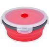 Lunch box in silicone pieghevole, ermetico per pranzo, per ufficio
