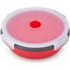 Lunch box in silicone pieghevole, ermetico per pranzo, per ufficio