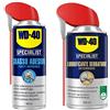 WD-40 Specialist Grasso Adesivo Spray Forte Aderenza con Sistema Doppia Posizione, 400 ml & Specialist Lubrificante Serrature Spray Anticorrosivo con Sistema Doppia Posizione, 250 ml