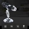 Microscopio digitale USB portatile Lente di ingrandimento 1600X 8 LED con
