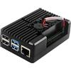 Per RASPBERRY Pi 4 Case per costruzione Alluminio Doppia Ventole di