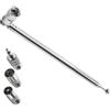 per antenna FM telescopica estensibile 75 cm con connettore F maschio per uso