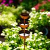 Raccoglitore acqua piovana rustico 3 livelli per giardino per uccellini e im
