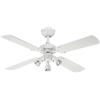 Westinghouse Ventilatore da Soffitto con Lampada Interruttore Princess Euro Bianco 105 CM
