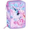 seven ASTUCCIO 3 ZIP SEVEN SJ GANG LED UNICORN GIRL