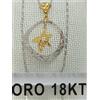 Collana con ciondolo in oro bianco 750 18 carati oro giallo pesa grammi 5,2 +245