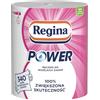 Regina Asciugamano Power per tutti i lavori, 6 rotoli da 340 foglie, 2 strati, rotolo lungo, resistente e spesso, per qualsiasi superficie, certificato FSC, cellulosa pura