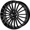 Brock B24 Brock 7 x 17 et 45 Bolt Circle 4 x 100 Hub centraggio 63,4 580070219, dipinto, colore: nero