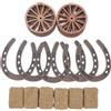 24 Pcs Decorazioni Per Feste Da Cowboy Piccole Balle Di Fieno Decorative