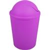 MSV - Pattumiera oscillante AKO PP - Capacità 5,5 l - Design compatto e pratico - Ideale per bagno o cucina - Viola - Funzionamento semplice