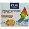 FRAU, Magnesio e Potassio, Integratore Alimentare con Vitamina C, Riduzione Stanchezza e Affaticamento, Funzione Muscolare, Senza Glutine e Lattosio, Gusto Arancia, 40 bustine