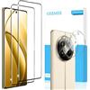 Does not apply Per Realme 12 Pro /12 Pro plus / 12 Pro+ 5G 3D Vetro Temperato, 2+2 Pezzi 3D Pel