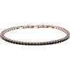 Morellato Bracciale Morellato Club Nero SABV04 bracelet Tennis Rosè Uomo Zirconi Acciaio