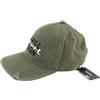 Diesel C-Stone Uomo Berretto One Taglia Baseball D-Rill Usion Verde Logo Cotone