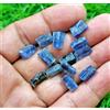 Lotto 13 pezzi dimensioni 10-12 mm ottima cianite blu grezza per gioielli pie...