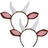 2 Pcs Orecchie Di Capra Per Cosplay Accessori Vestire Animali Costume Da Fascia