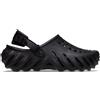 Crocs - Sandali neri Echo Clog con cinturino al tallone per uomo