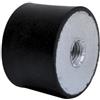 RS PRO Ammortizzatore in gomma, filettatura interna M2.5, Ø 6 mm x 8 mm, 50 Shore A, confezione da 4 pezzi