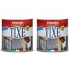 TIXE Primer Antiruggine Universale - Base Protettiva per Metalli, Legno e Superfici Esterne, Bianco 500 ml (Confezione da 2)