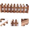 1pc Fence Wood Styled Flowerpot Disposition Flower Pot (marrone chiaro)