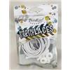 Prestige Lacci elastici Prestige con fermalacci bianchi adatti per scarpe sneakers stival