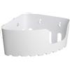 TATAY aspirazione Angolo scaffale in plastica 20 x 20 x 11 cm, Bianco,