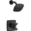 Delta - Rubinetto T17264-BL ASHLYN Monitor 17 Series solo per doccia, senza ruvido, nero opaco
