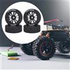 4 Pezzi Pneumatici Auto RC Gomme Ricambio Modellino Ricambi Drift Montaggio