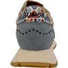 SUN68 Ally Studs Sneakers Donna Azzurra con Dettaglio Ricamato