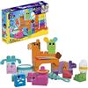 Mega Brands Mega Bloks - Banda Fattoria Musicale, playset educativo da costruire con 45 blocchi, include 6 spartiti, 10 funzioni sensoriali e tanti amici animali, giocattolo per bambini, 1+ anni, HPB46