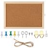 FAMCUCHE Bacheca in sughero bacheca in sughero 30 x 20 cm con cornice in le