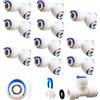 CESFONJER 10 Pcs Raccordo Filtro Acqua Ad Osmosi Inversa Raccordo a T Rac