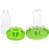 2 Sets Contenitore Per Cibo Pollame Mangiatoia Pulcini Piccoli Plastica