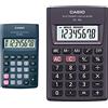 Casio HL-815L calcolatrice tascabile - Display a 8 cifre, con radice quadrata, Nero & HL-4A Calcolatrice tascabile Antracite Display 8 cifre